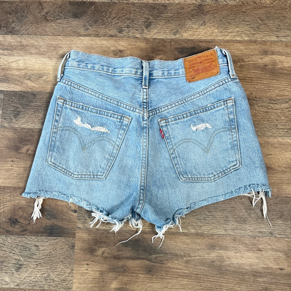 501 Levi Jean shorts great condition bottom - Picture 7 of 13